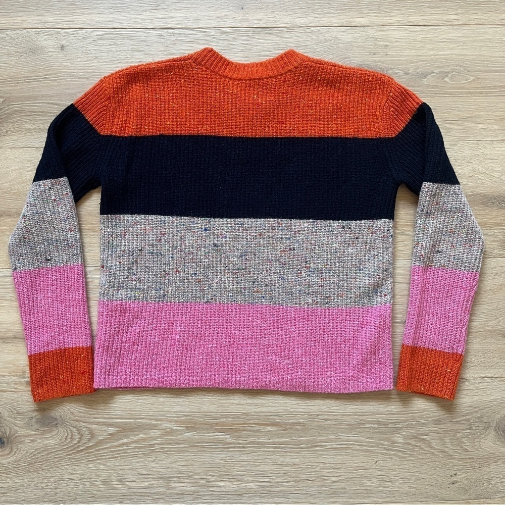 A.L.C. Georgina Colorblock Stripe Wool Cashmere Striped Sweater Sz XS *P3 - Picture 2 of 5